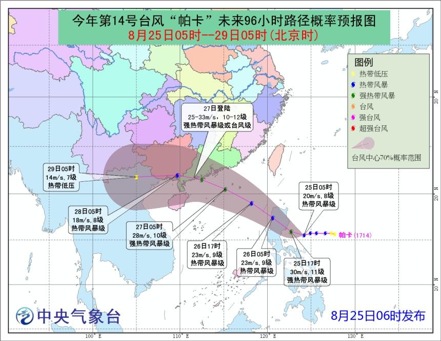 14號臺風“帕卡”